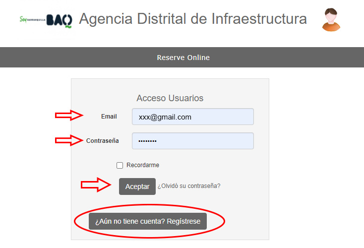 ingreso portal alcaldía de Barranquilla