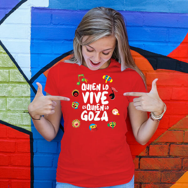camiseta cranaval de barranquilla roja mujer