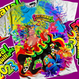 camiseta de carnaval de barranquilla 2023