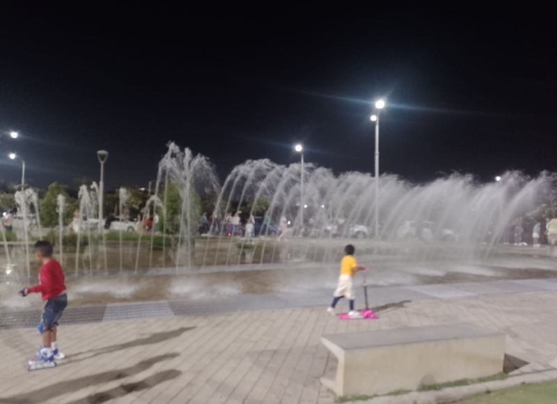malecon barranquilla chorros de agua
