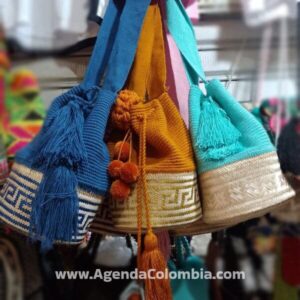 mochilas wayuu con canasta