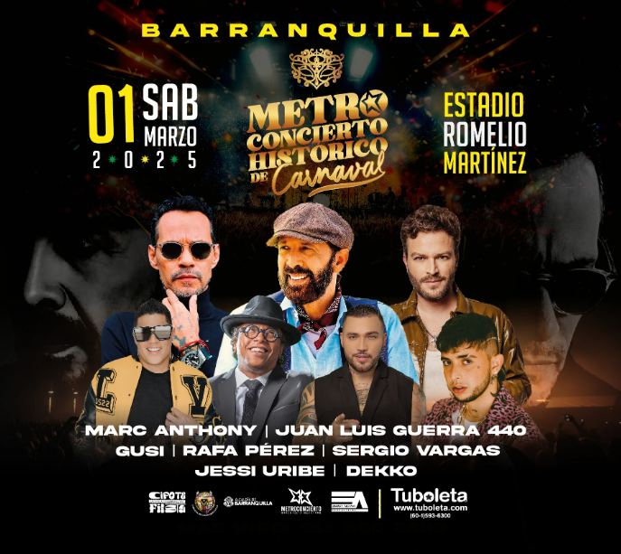 metrococierto carnaval barranquilla 2025 concierto