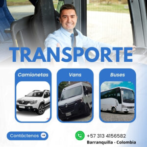 transporte privado barranquilla camieonestas, vans buses