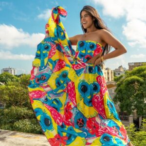 pollera de carnaval de barranquilla marimonda